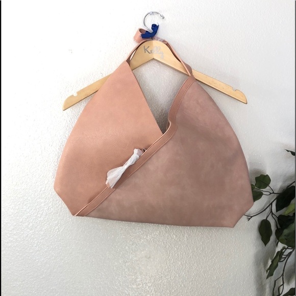 NWT Suede and Faux Leather Pink Ulta Tote - Picture 2 of 5